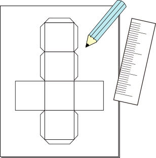 型紙を作るイメージ